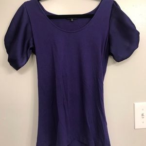 Express bubble sleeve blouse